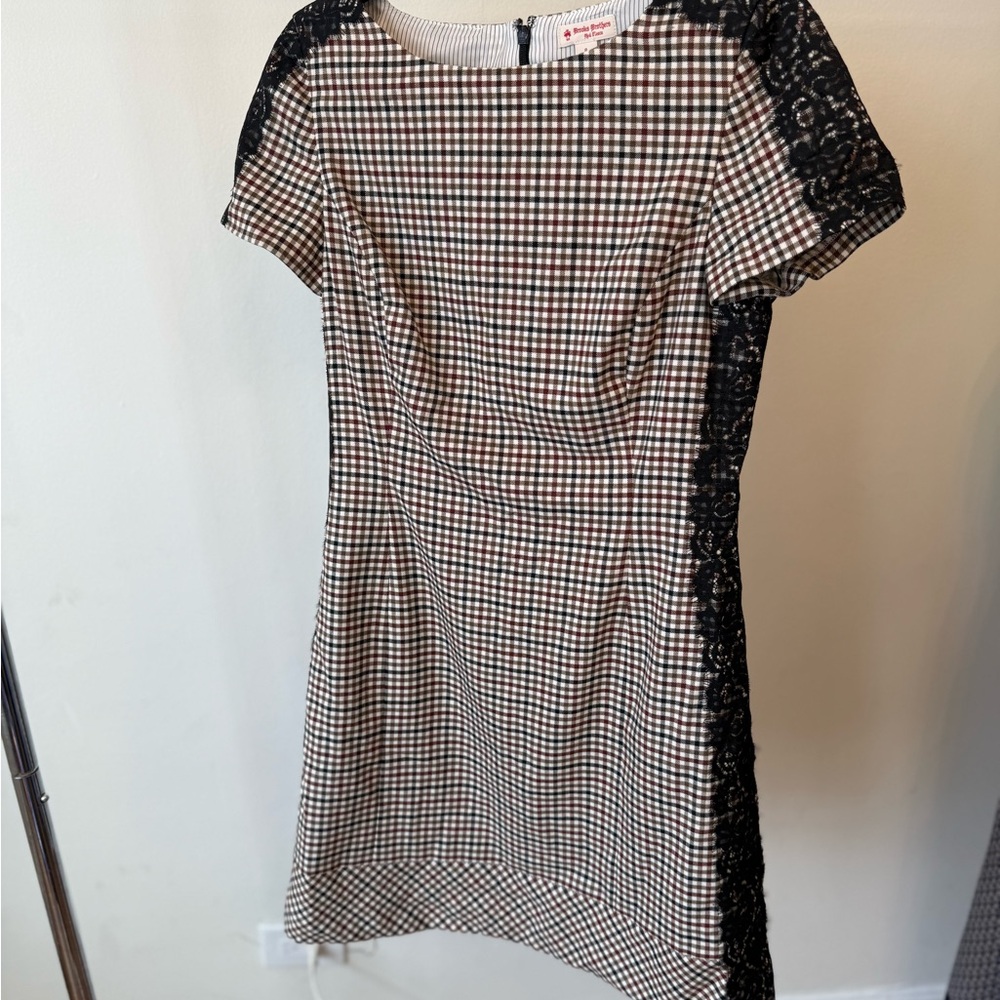 Sold Vintage Brooks Brothers Lace-Trim Sheath Dress - Picture 2 of 4